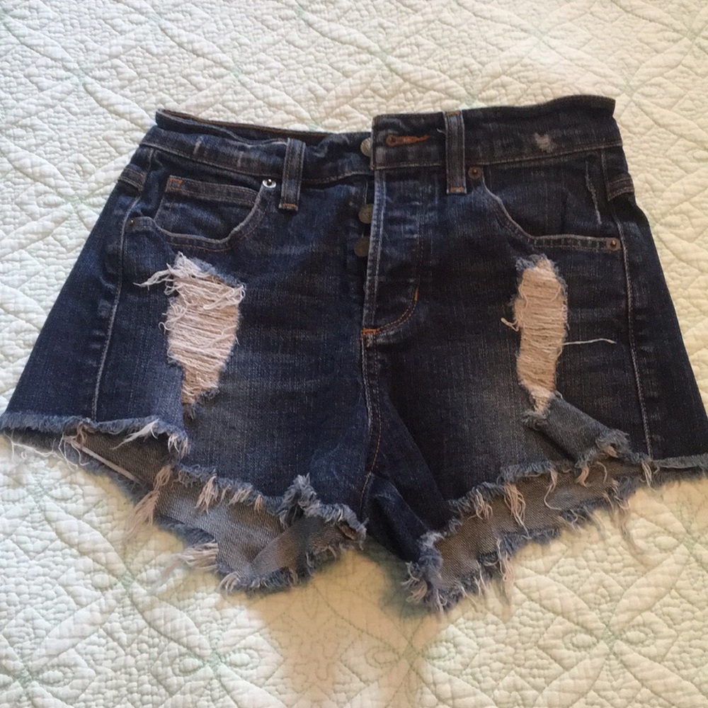 Guess high waisted denim shorts